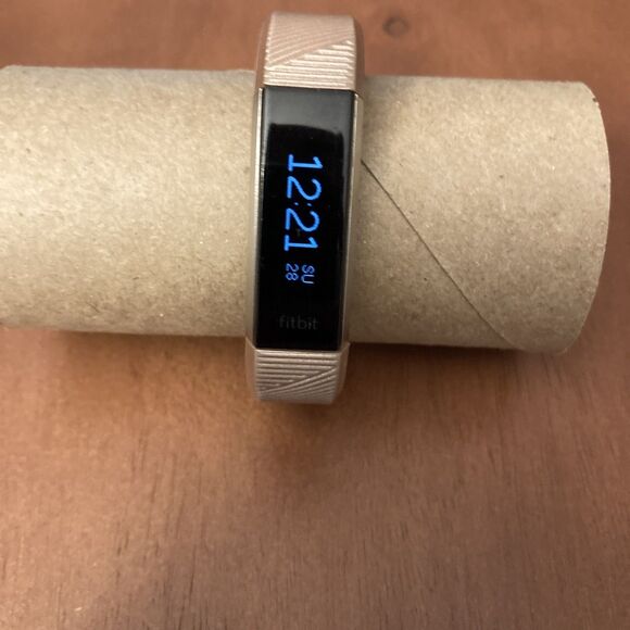 Fitbit Alta HR Activity Tracker FB408 Gold No Charger Tested Working Ships Fast - Picture 1 of 7